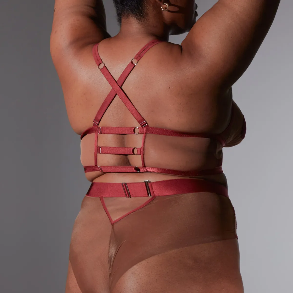 Medusa Bralette - OxBlood/Toffee sold by Thistle and Spire product image thumbnail 4
