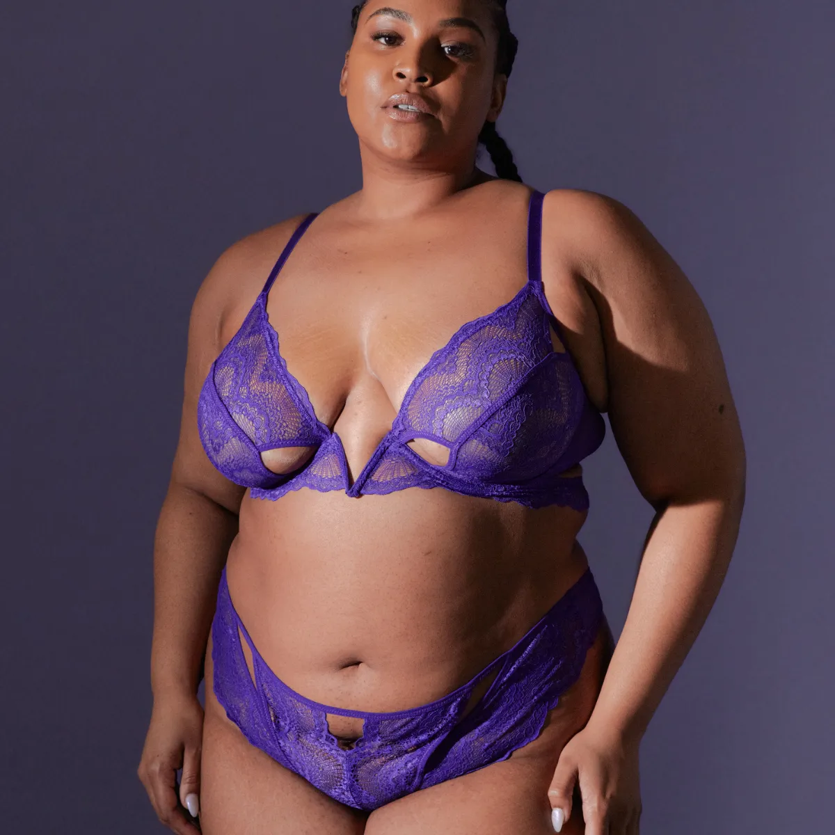 Kane V-wire Bra - Ultraviolet - FINAL SALE sold by Thistle and Spire