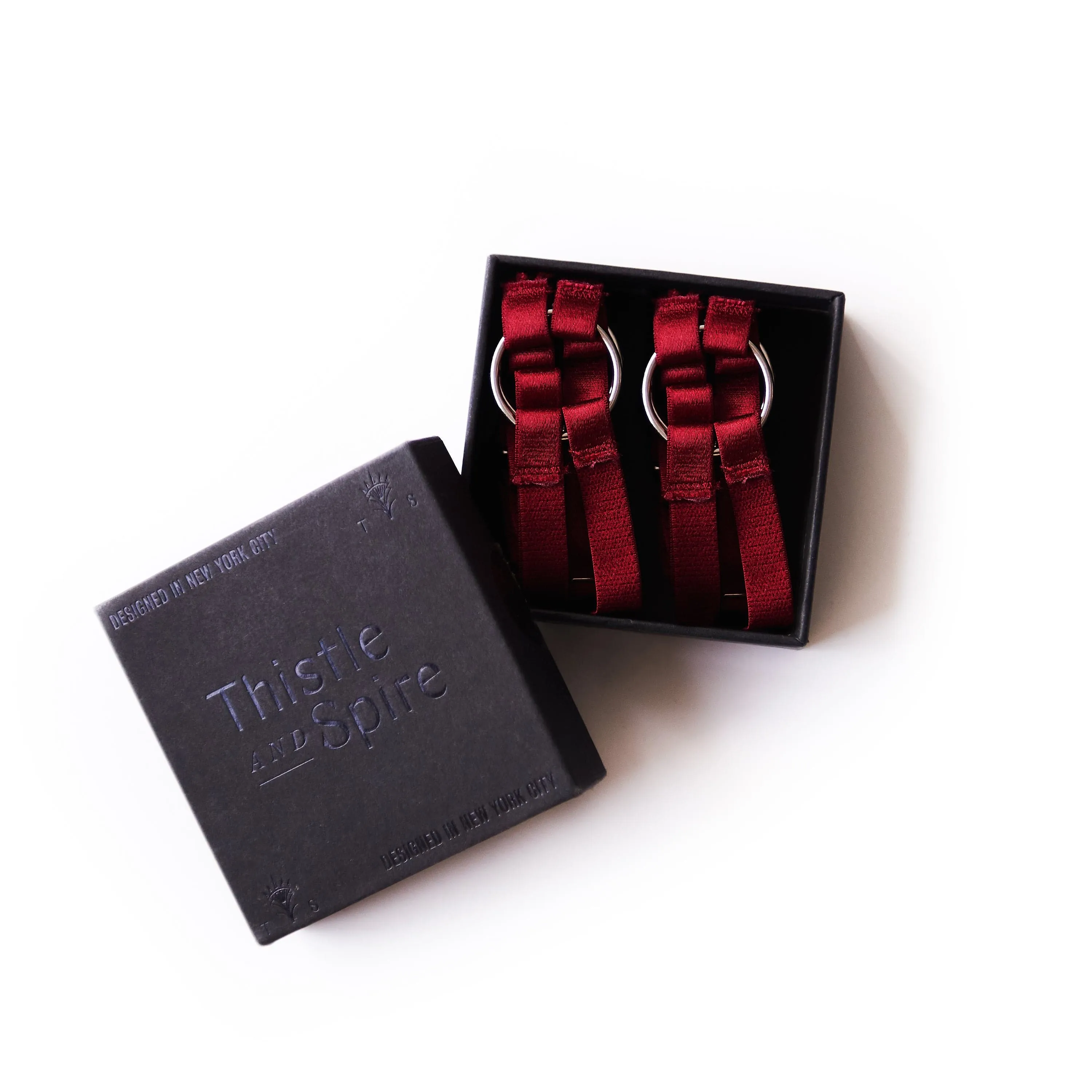 Strapped in Thigh Garters - Ruby - FINAL SALE sold by Thistle and Spire product image thumbnail 4