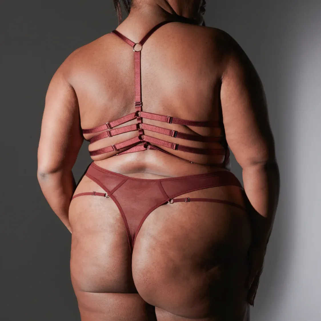 Cirsi Bralette & Bikini Set - Burgundy sold by Thistle and Spire product image thumbnail 2