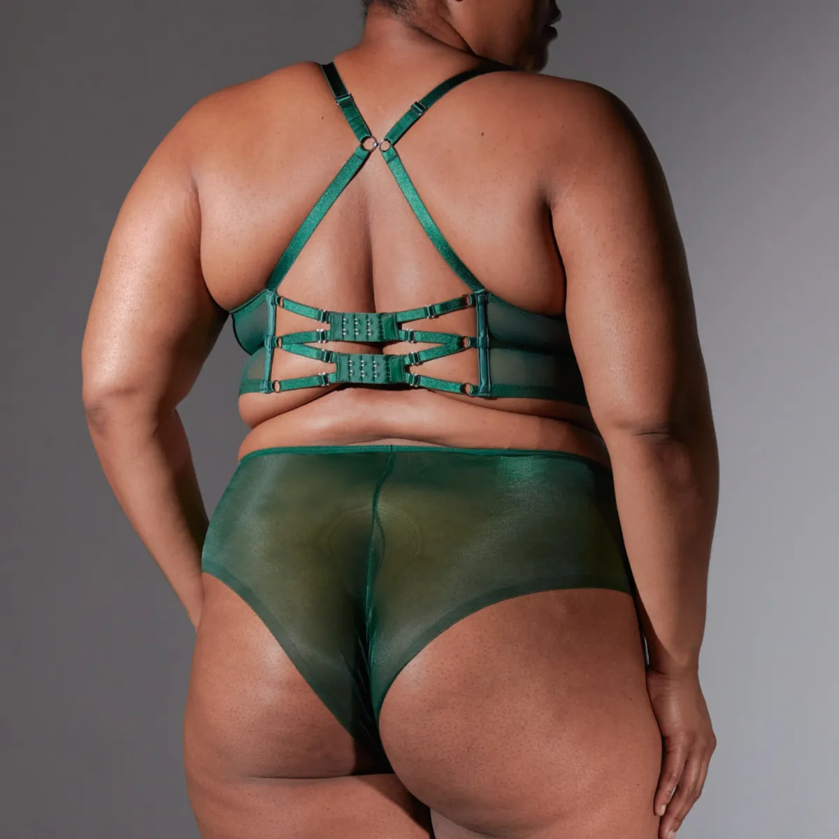 Dracona Bodice - Emerald - Available in Multiple Nudes - FINAL SALE sold by Thistle and Spire product image thumbnail 2