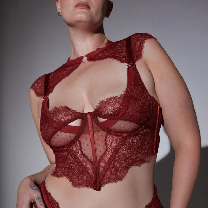 Minna Bodice - Ruby made by Thistle and Spire