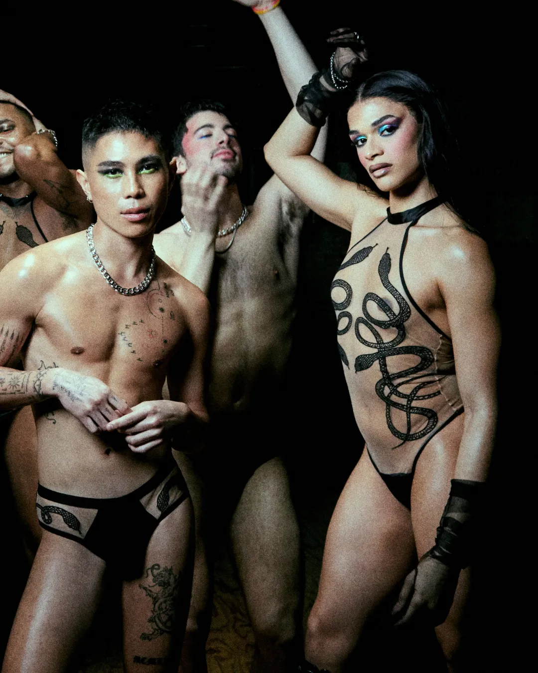 Medusa V-Cut Brief - Black/Toffee sold by Thistle and Spire product image thumbnail 4