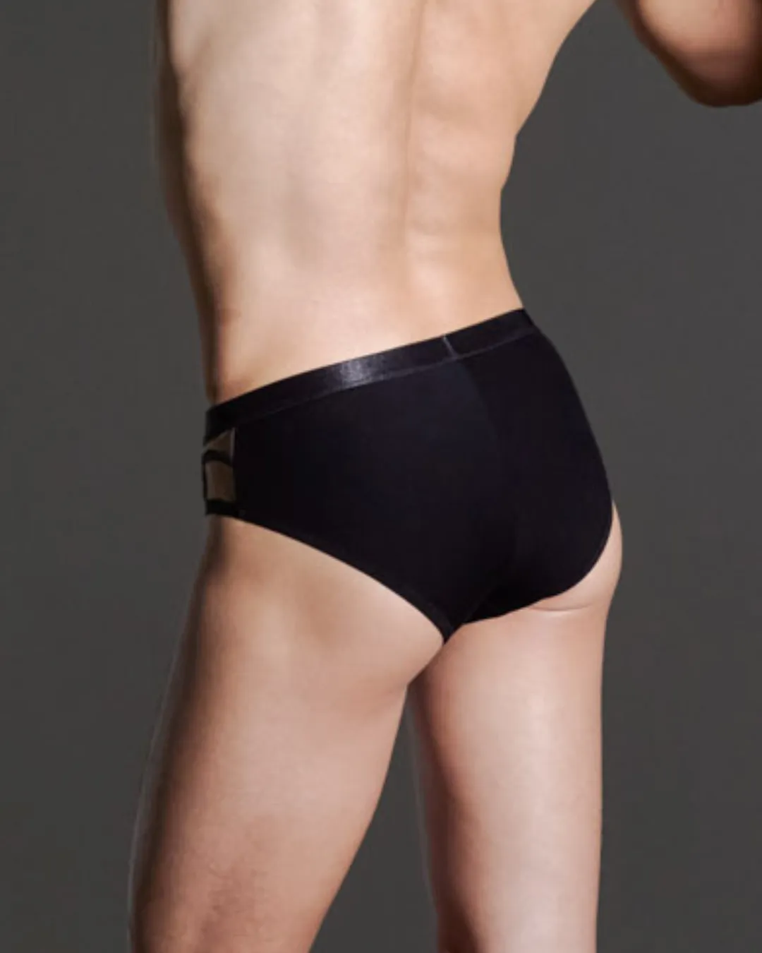 Medusa V-Cut Brief - Black/Butterscotch sold by Thistle and Spire product image thumbnail 5