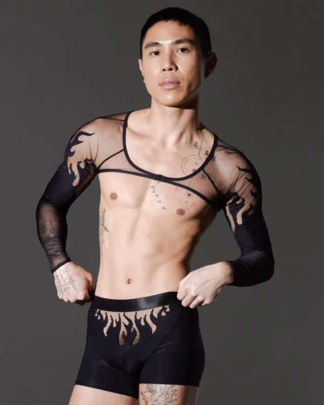 Smokin Mirrors Shrug & Boxer Brief sold by Thistle and Spire