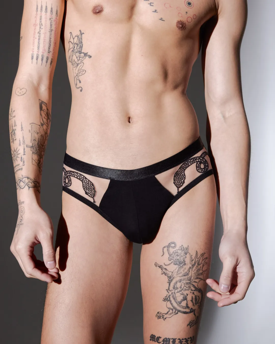 Medusa V-Cut Brief - Available in Multiple Nudes sold by Thistle and Spire