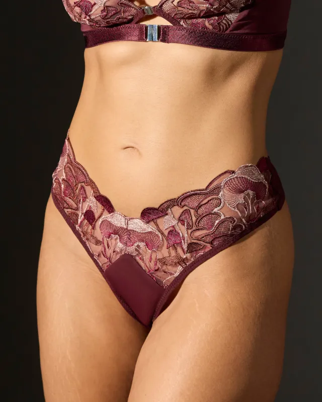Chanterelle Thong - Mauve sold by Thistle and Spire