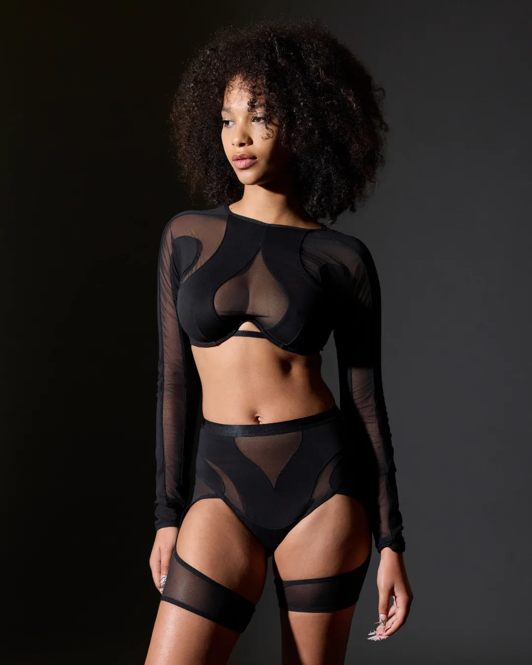 Psyche Thong with Garter sold by Thistle and Spire product image thumbnail 3