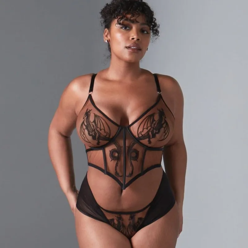Dracona Bikini - Black/Toffee sold by Thistle and Spire