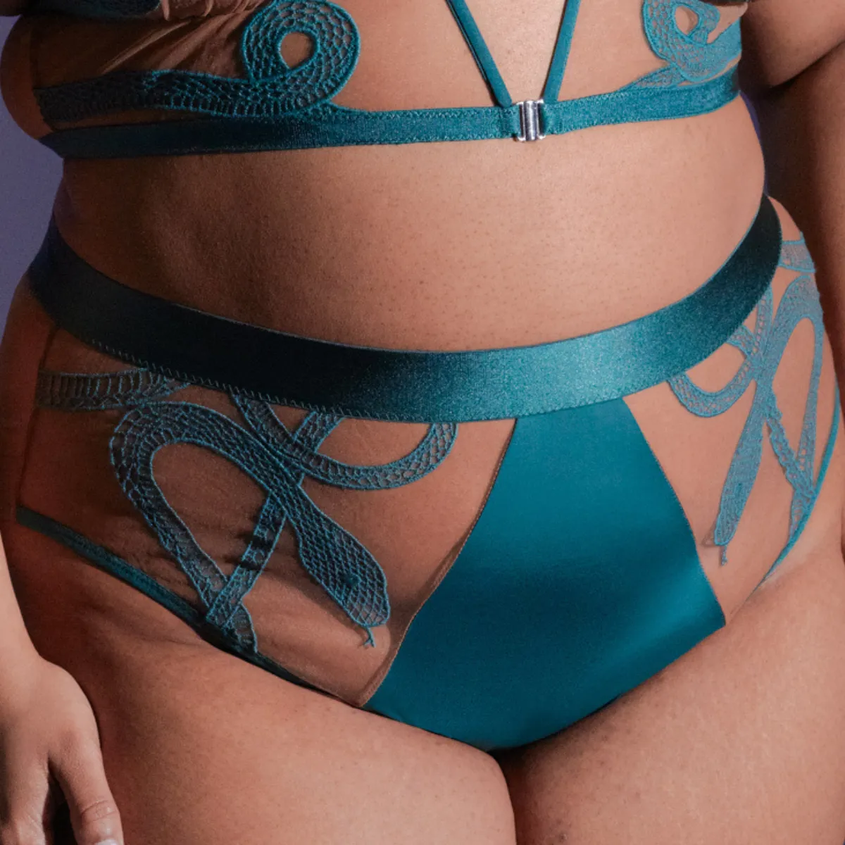 Medusa High-Waisted Bikini - Chameleon - Available in Multiple Nudes - FINAL SALE sold by Thistle and Spire product image thumbnail 4
