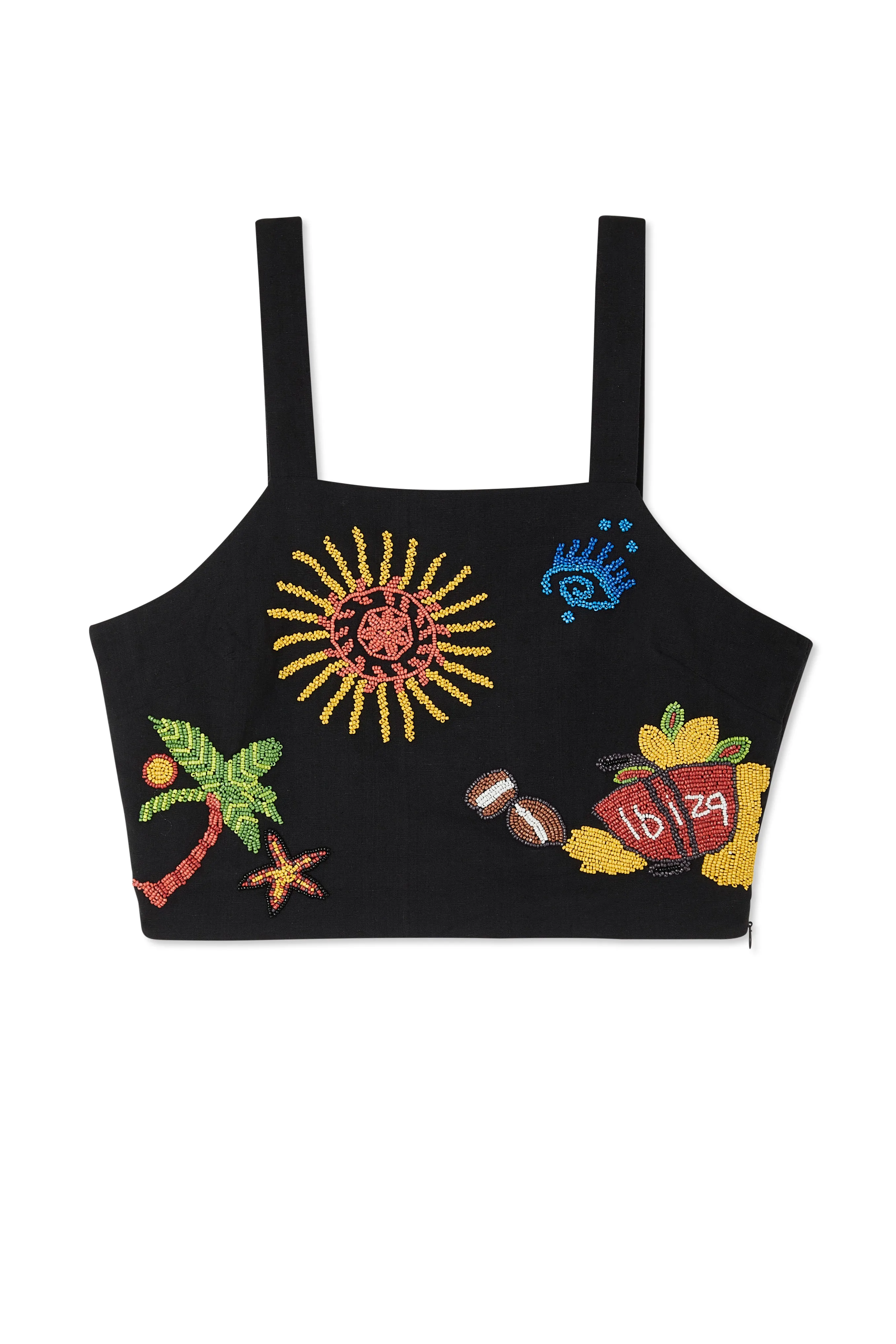 Ibiza Beaded Crop Top sold by Never Fully Dressed product image thumbnail 5