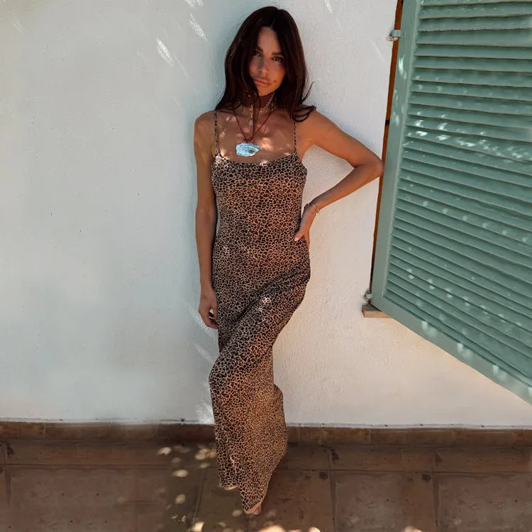 Leopard Mesh Slip Dress Petite sold by Never Fully Dressed