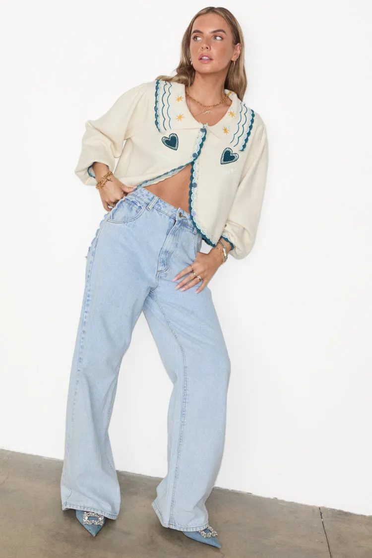 Cream Sundaze Romance Cardigan sold by Never Fully Dressed product image thumbnail 4