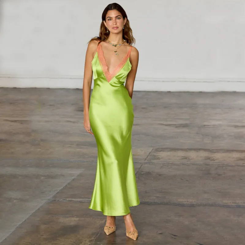 Lime and Coral Lily Dress sold by Never Fully Dressed