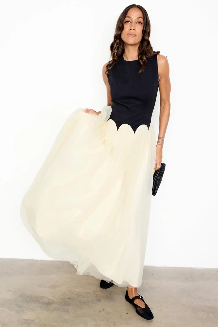 Black and Cream Monika Dress sold by Never Fully Dressed product image thumbnail 4