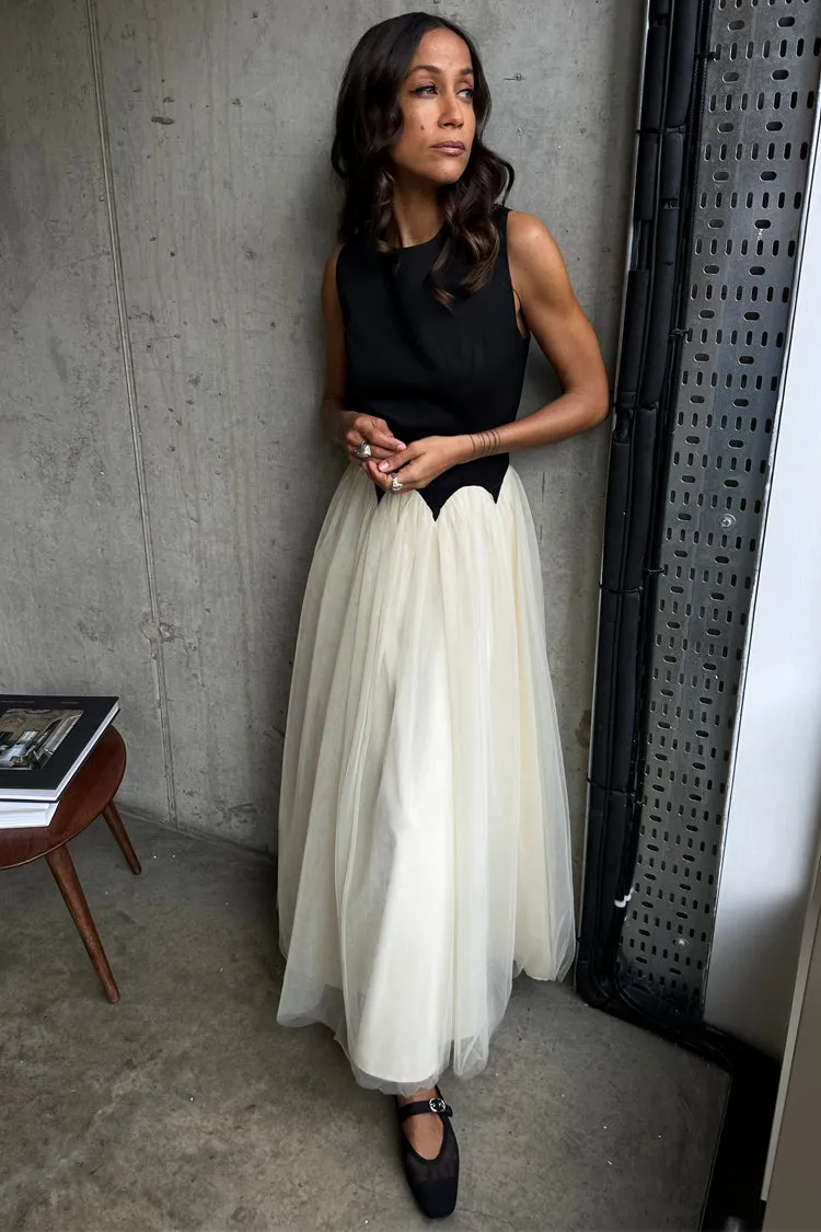 Black and Cream Monika Dress sold by Never Fully Dressed product image thumbnail 2