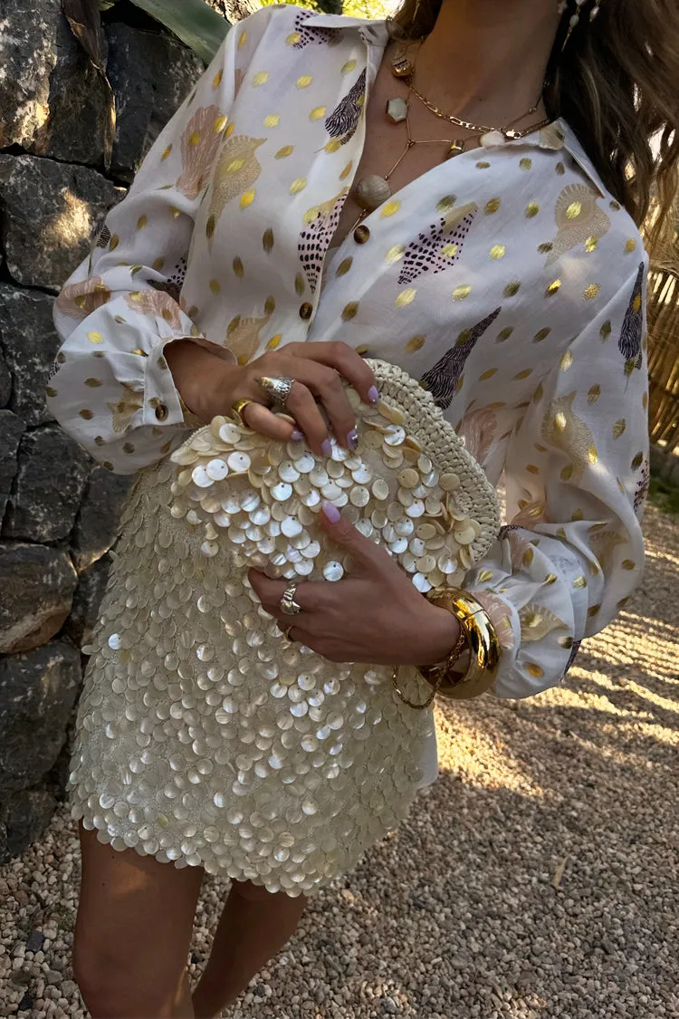 Shells Miley Shirt with Gold fleck sold by Never Fully Dressed product image thumbnail 3