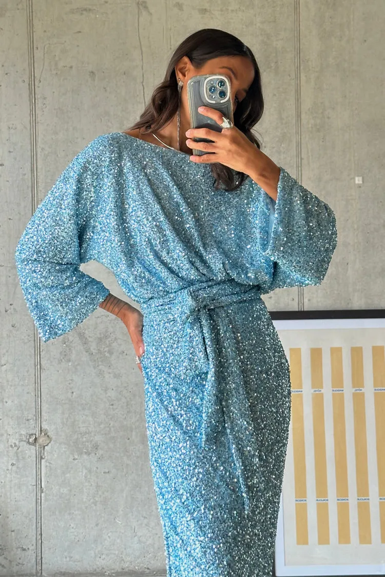 Ice Blue Sequin Tilly Top sold by Never Fully Dressed product image thumbnail 3