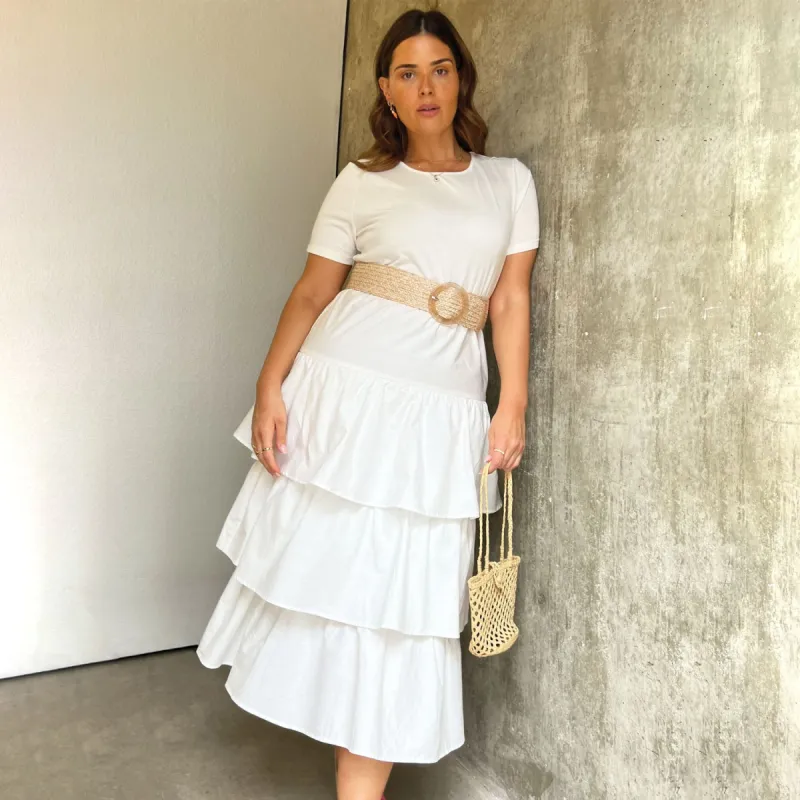 White Carrie Dress - Curve sold by Never Fully Dressed