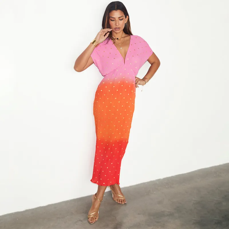 Pink Ombre Elodie Dress Petite made by Never Fully Dressed