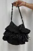 Black Raffia Bag sold by Never Fully Dressed