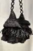 Black Raffia Bag sold by Never Fully Dressed