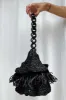 Black Raffia Bag sold by Never Fully Dressed