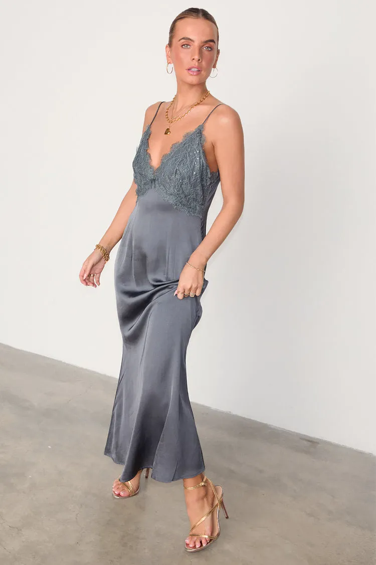 Grey Reha Dress sold by Never Fully Dressed product image thumbnail 4