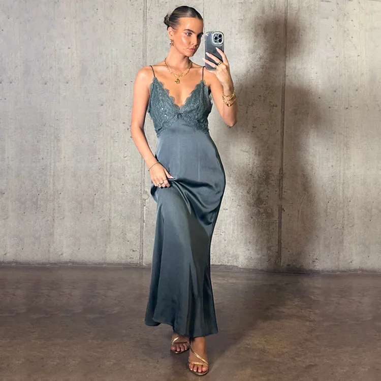 Grey Reha Dress sold by Never Fully Dressed