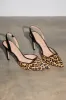 Leather Leopard Heel Shoes sold by Never Fully Dressed