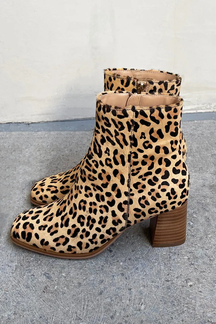 Leather Leopard Short Boot sold by Never Fully Dressed product image thumbnail 4