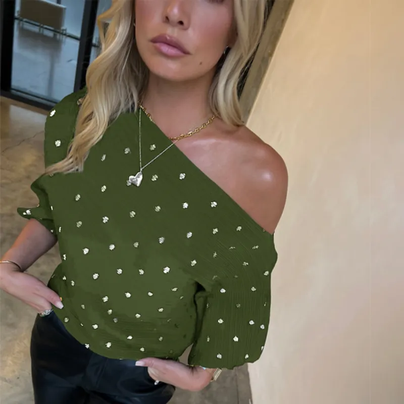 Khaki Plisse Tilly Top sold by Never Fully Dressed