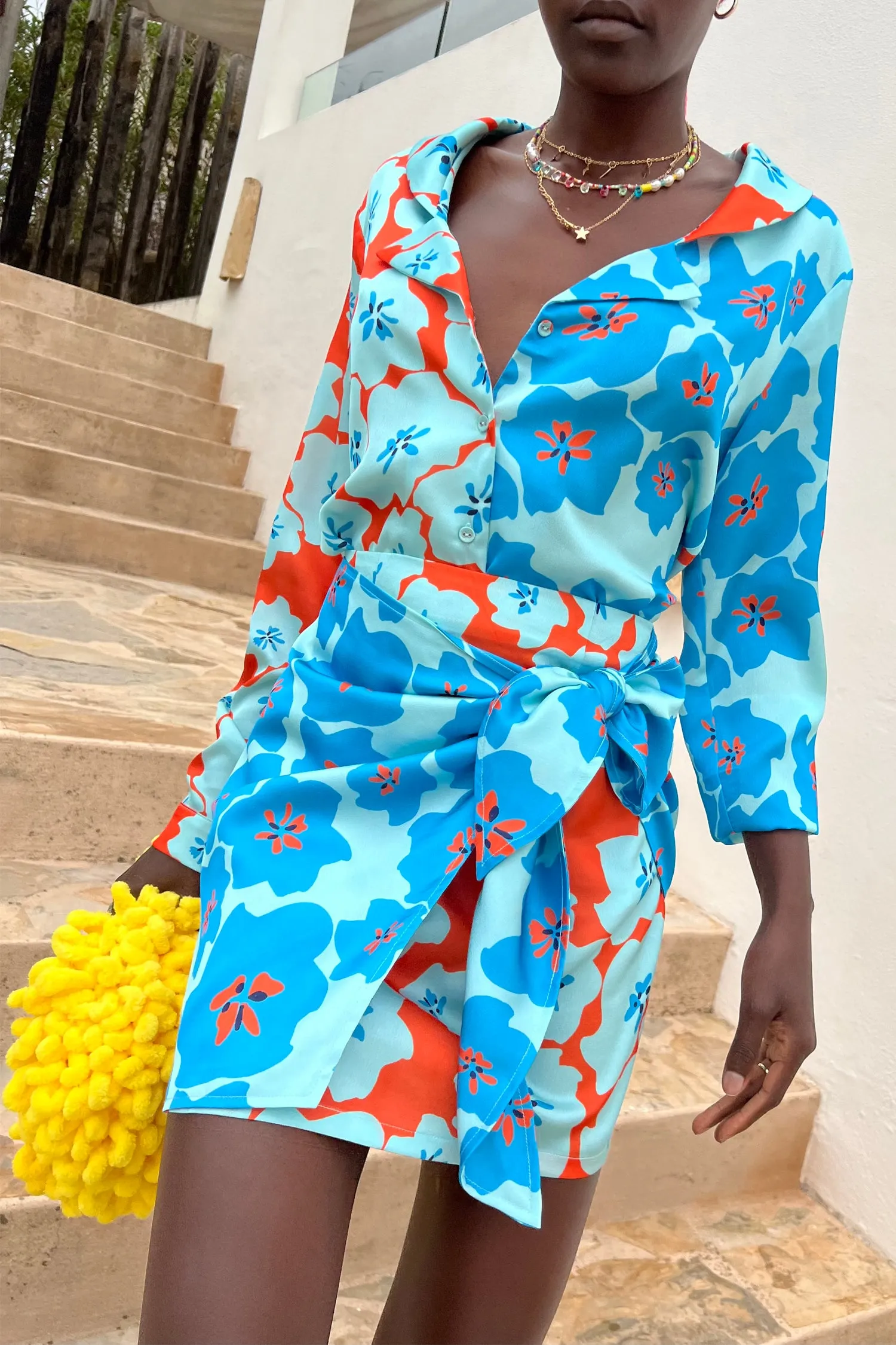 Blue Ally Lucy Mini Skirt sold by Never Fully Dressed product image thumbnail 3