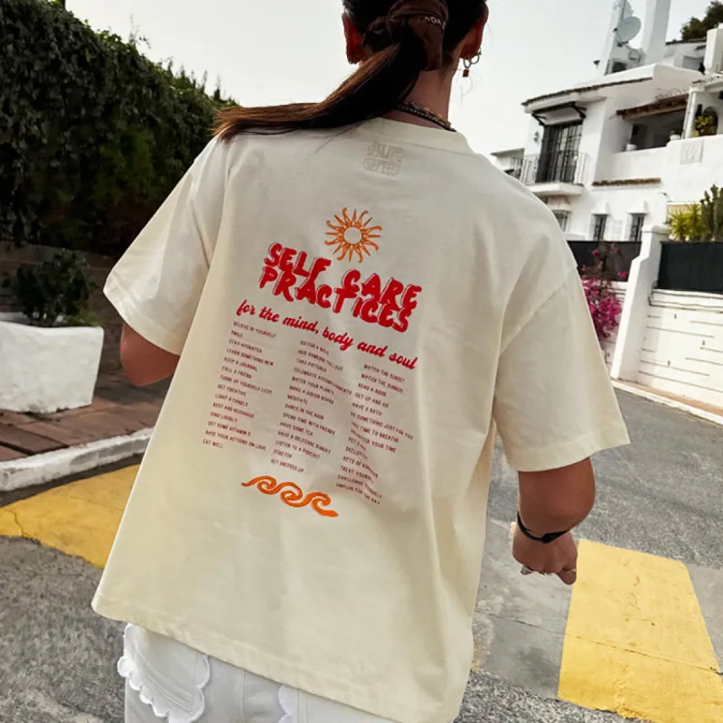 Cream Mind Body and Soul T-Shirt made by Never Fully Dressed