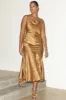 Gold Mya Dress With Gold Fleck sold by Never Fully Dressed