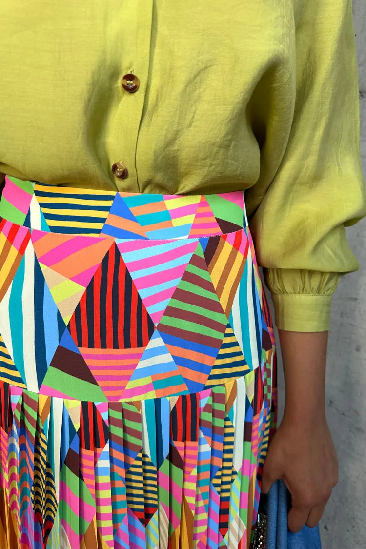 Diamond Patchwork Beatrice Skirt sold by Never Fully Dressed product image thumbnail 3