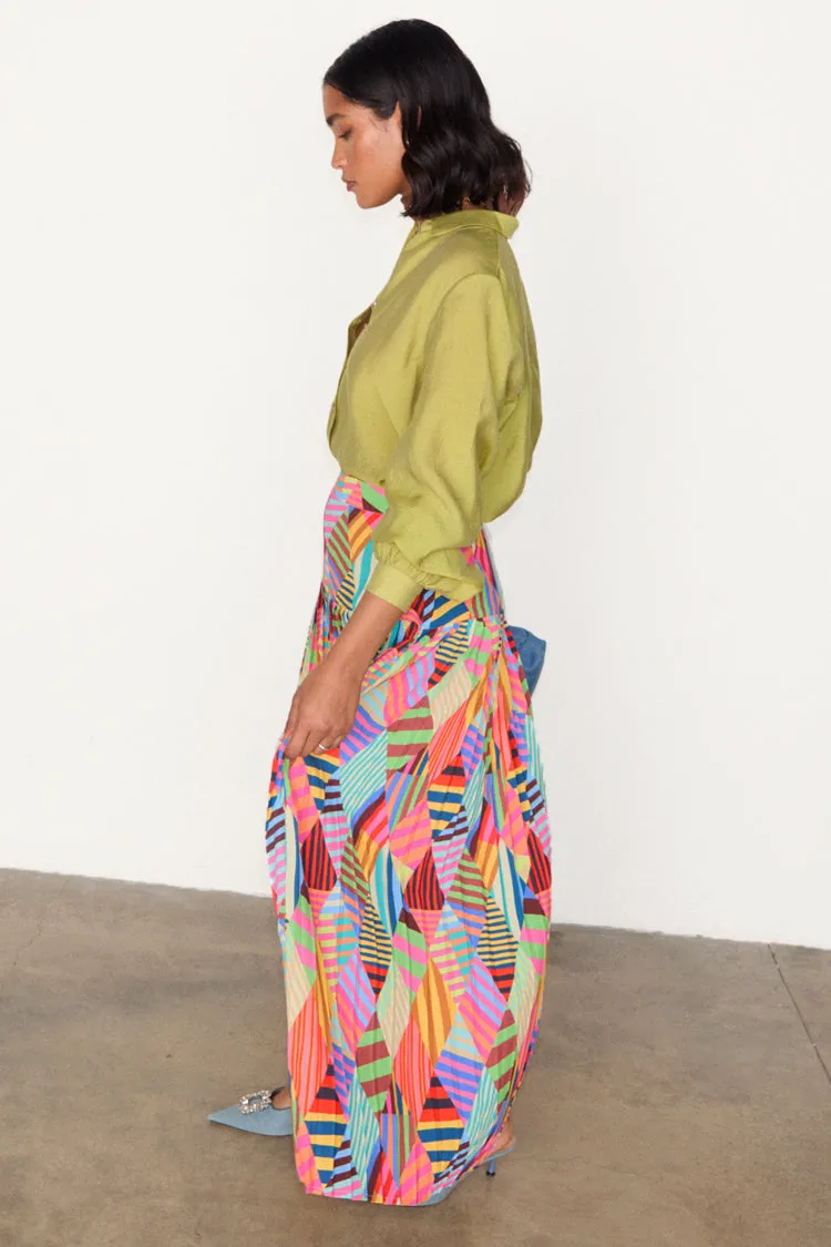 Diamond Patchwork Beatrice Skirt sold by Never Fully Dressed product image thumbnail 5