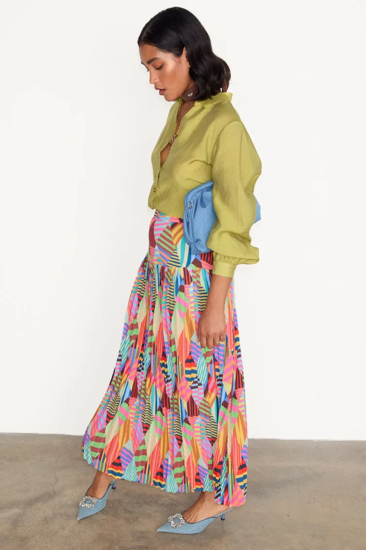 Diamond Patchwork Beatrice Skirt sold by Never Fully Dressed product image thumbnail 4