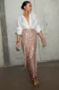 Gold Sequin Jaspre Skirt sold by Never Fully Dressed
