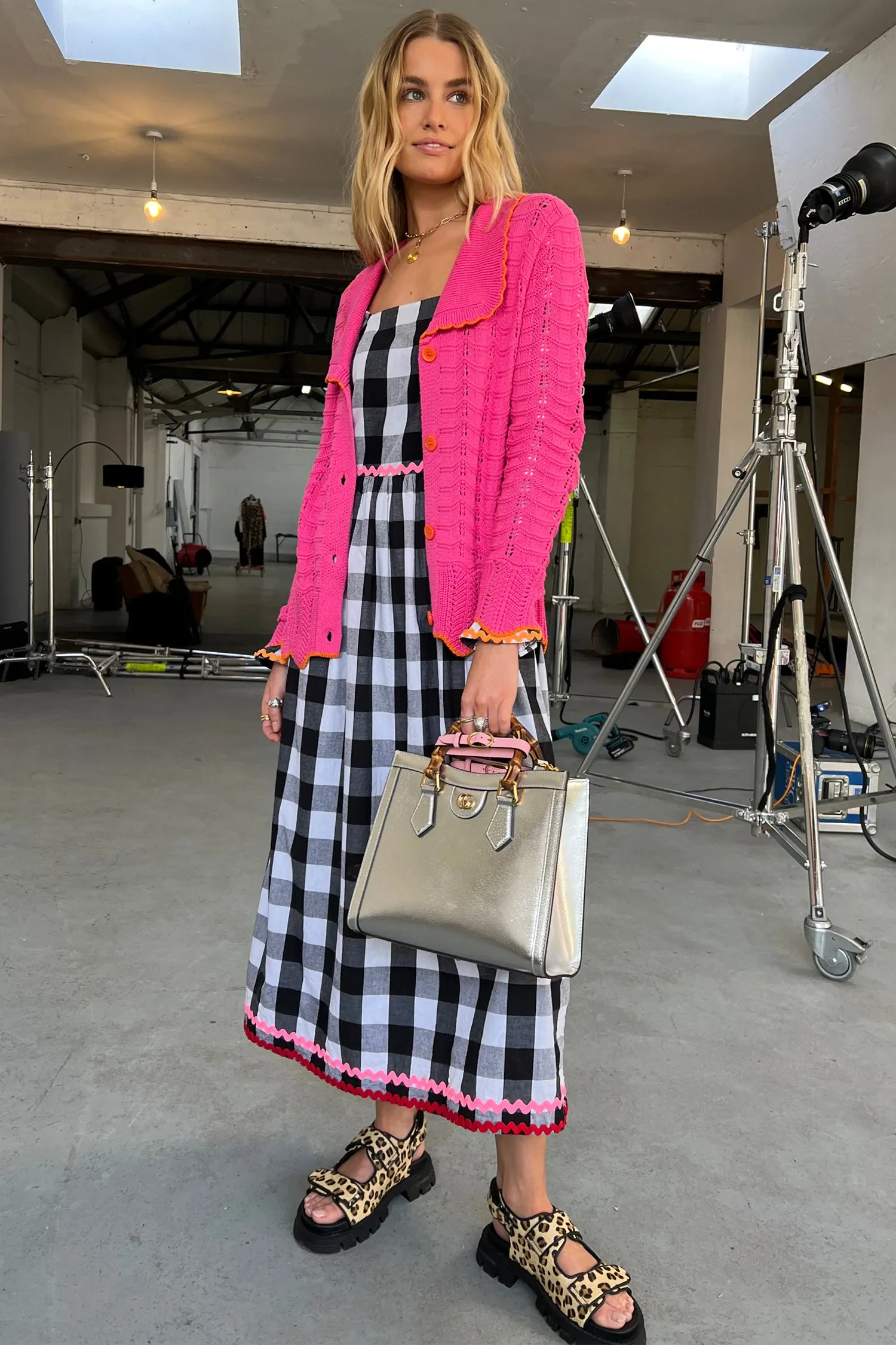 Gingham Macy Midi Dress sold by Never Fully Dressed product image thumbnail 5