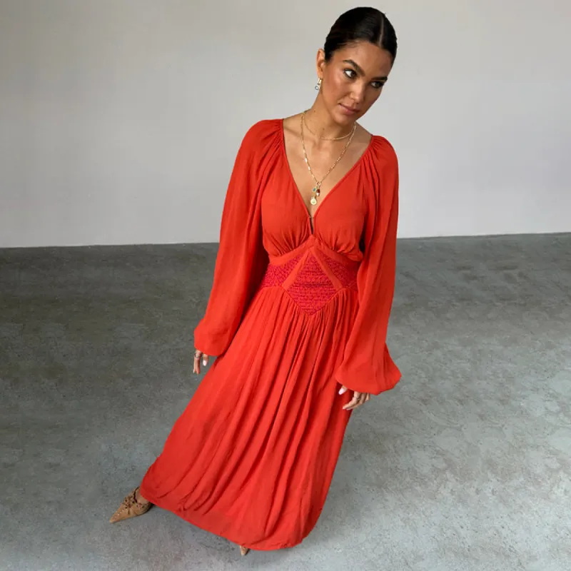 Red and Pink Reign Dress made by Never Fully Dressed