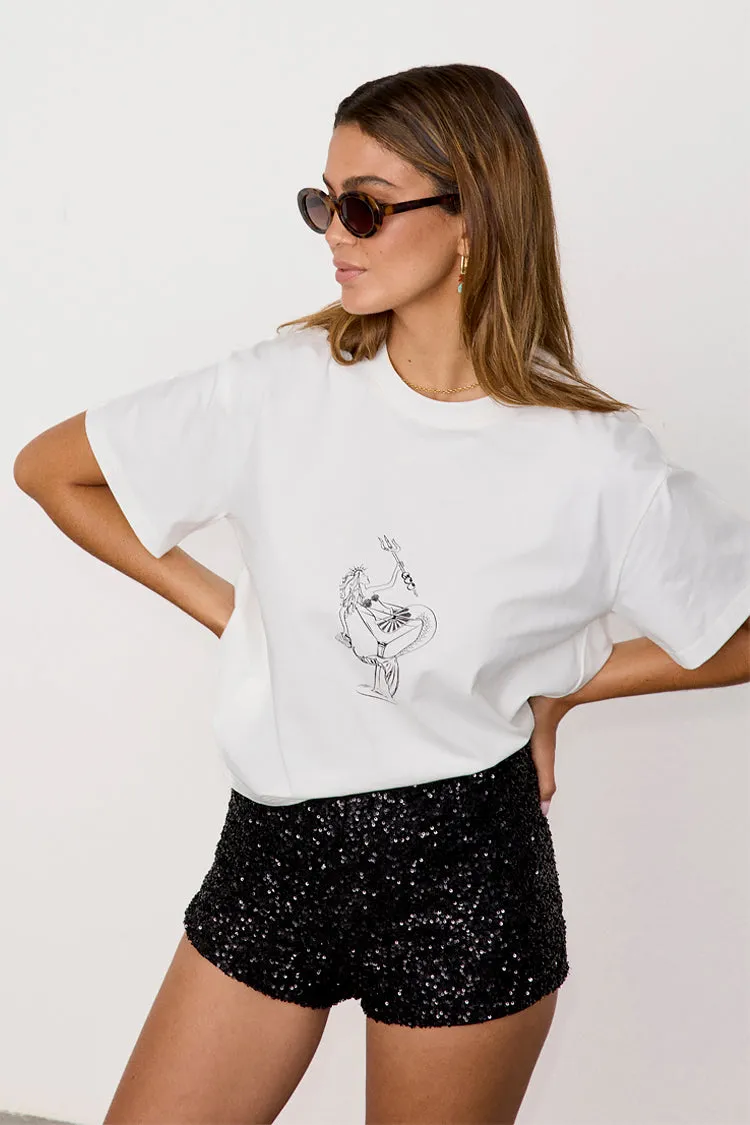 Mermaid Cocktail T-Shirt sold by Never Fully Dressed product image thumbnail 4