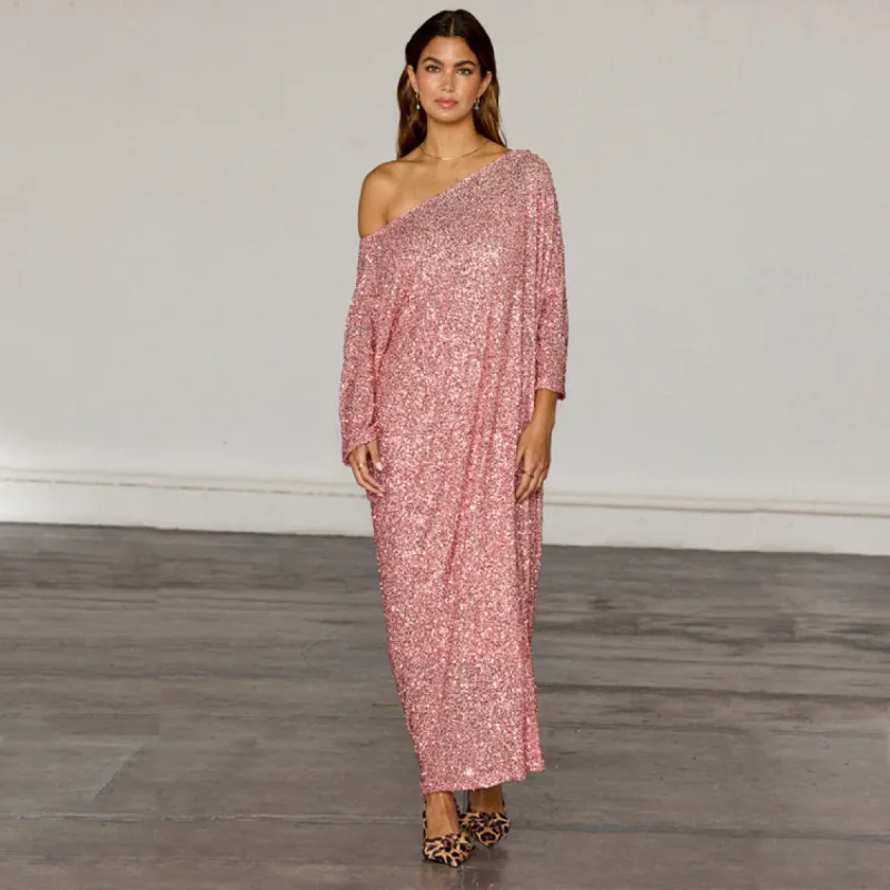 Pink Sequin Jem Dress sold by Never Fully Dressed