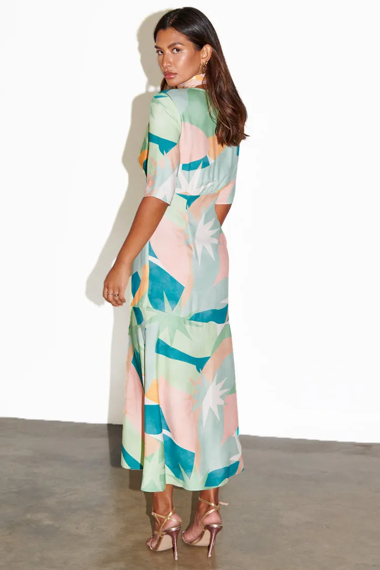 Sage Lyra Poppy Midi Dress sold by Never Fully Dressed product image thumbnail 4