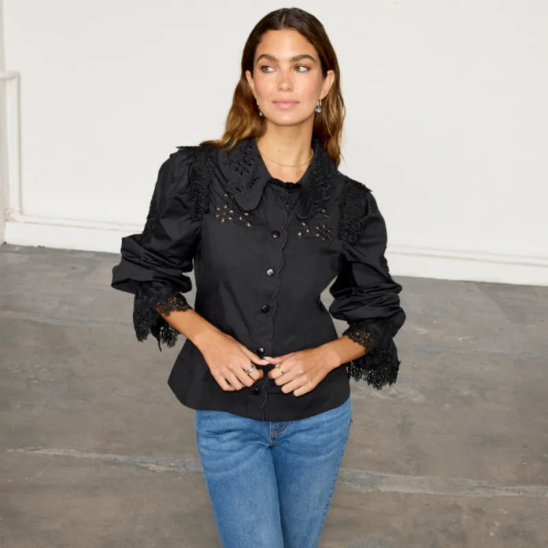 Black Sicily Shirt sold by Never Fully Dressed