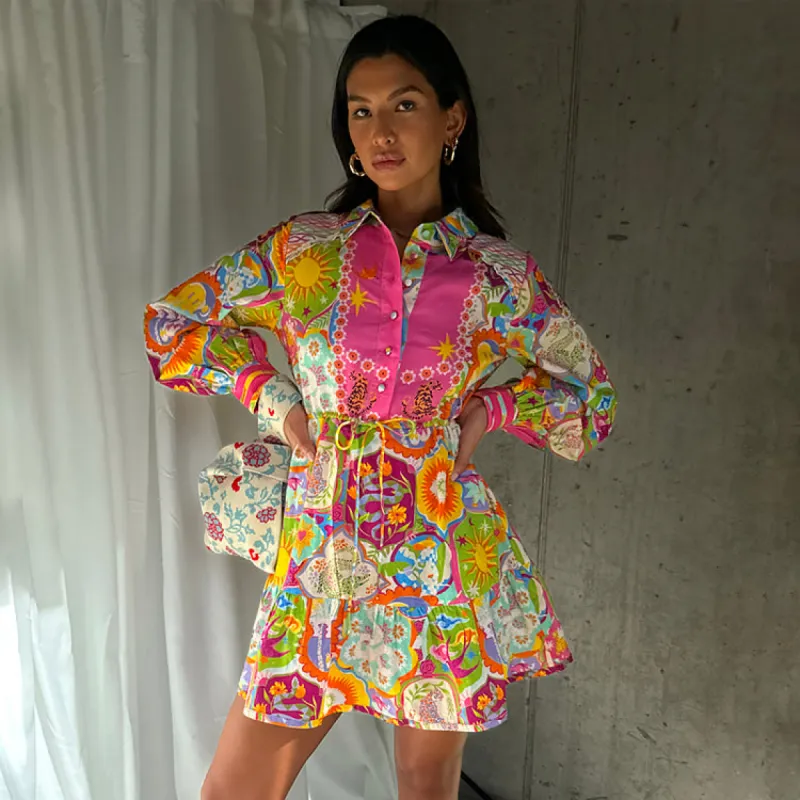 Mosaic Savannah Mini Dress sold by Never Fully Dressed