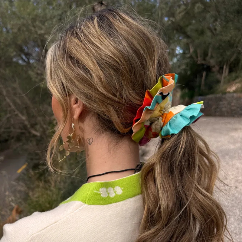 Abstract Scrunchie with Frill sold by Never Fully Dressed