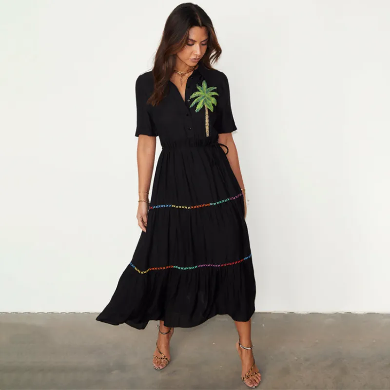 Black Palm Immy Dress sold by Never Fully Dressed