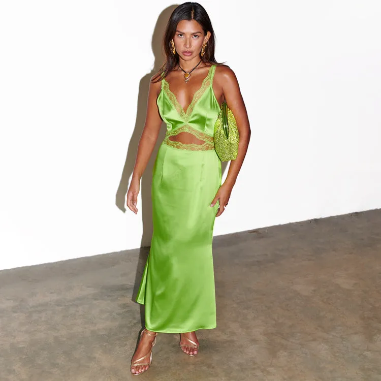 Lime Mimi Dress sold by Never Fully Dressed