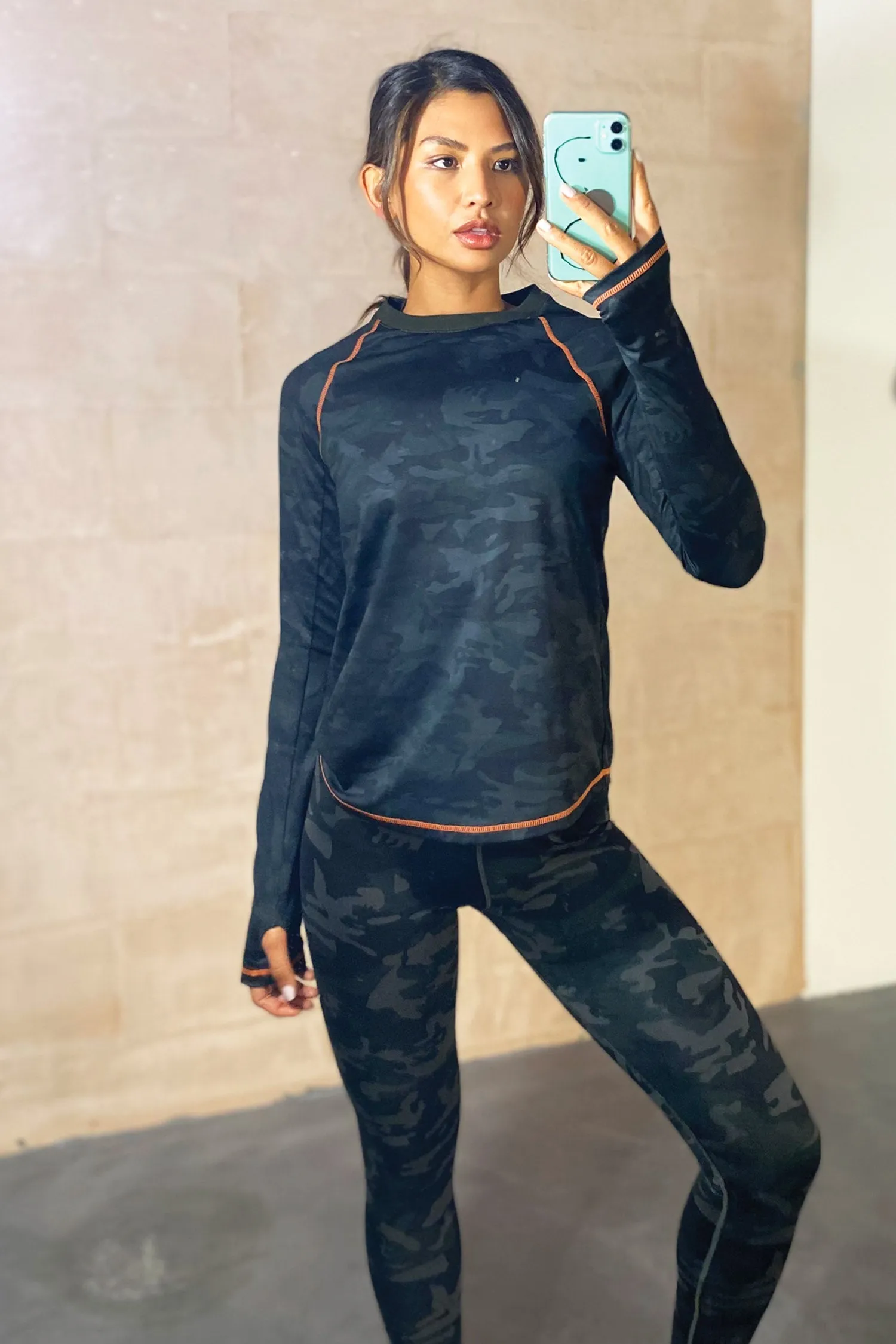 Camo Athleisure Top sold by Never Fully Dressed product image thumbnail 4